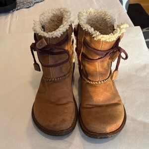 UGG Tan Shearling-Lined Boots